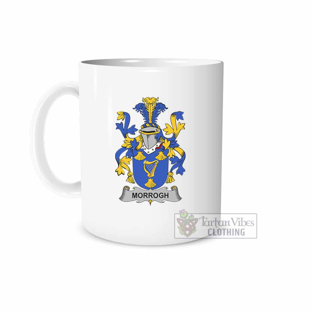 Morrogh Irish Clan Coat of Arms Ceramic Mug White - 2D-tartanvibesclothing