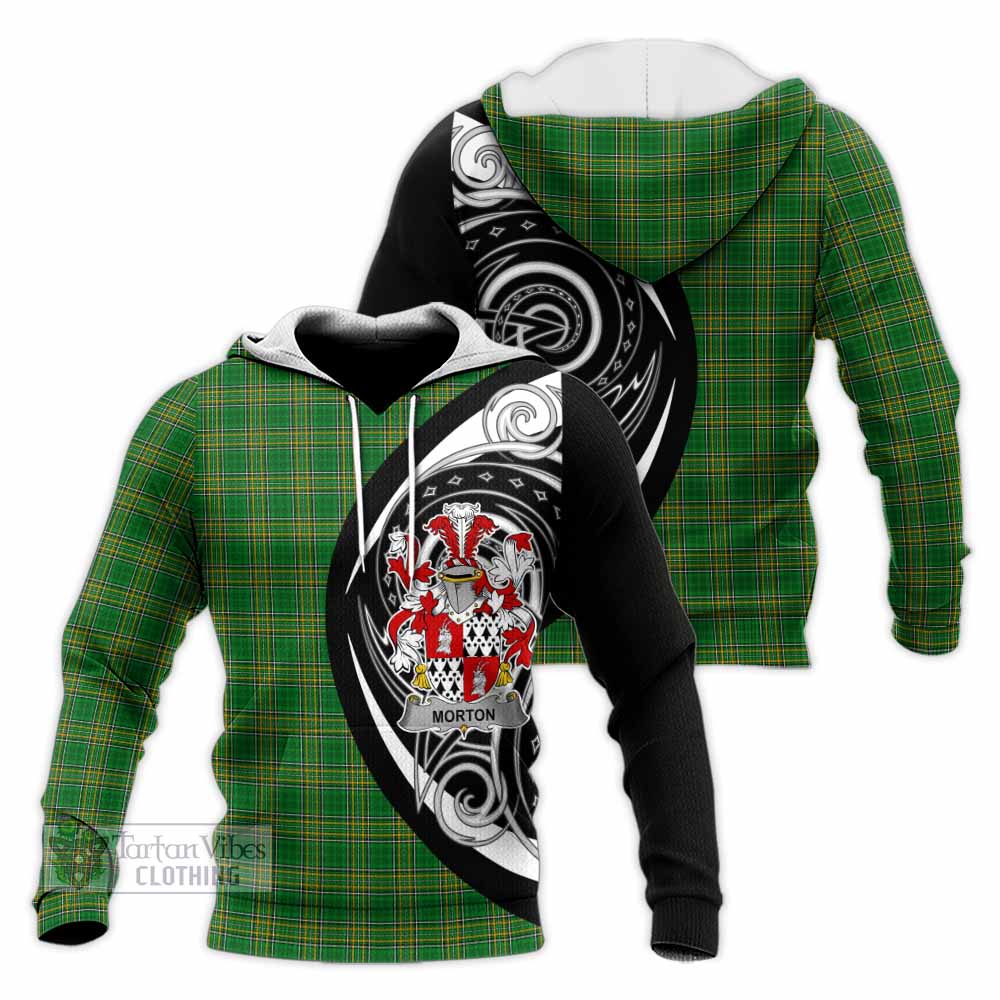 Morton Irish Clan Knitted Hoodie Celtic Circle Style - Tartan Vibes Clothing