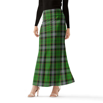 Moss Tartan Womens Full Length Skirt