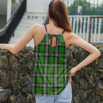 Moss Tartan Loose Halter Neck Camisole - Tartan Vibes Clothing