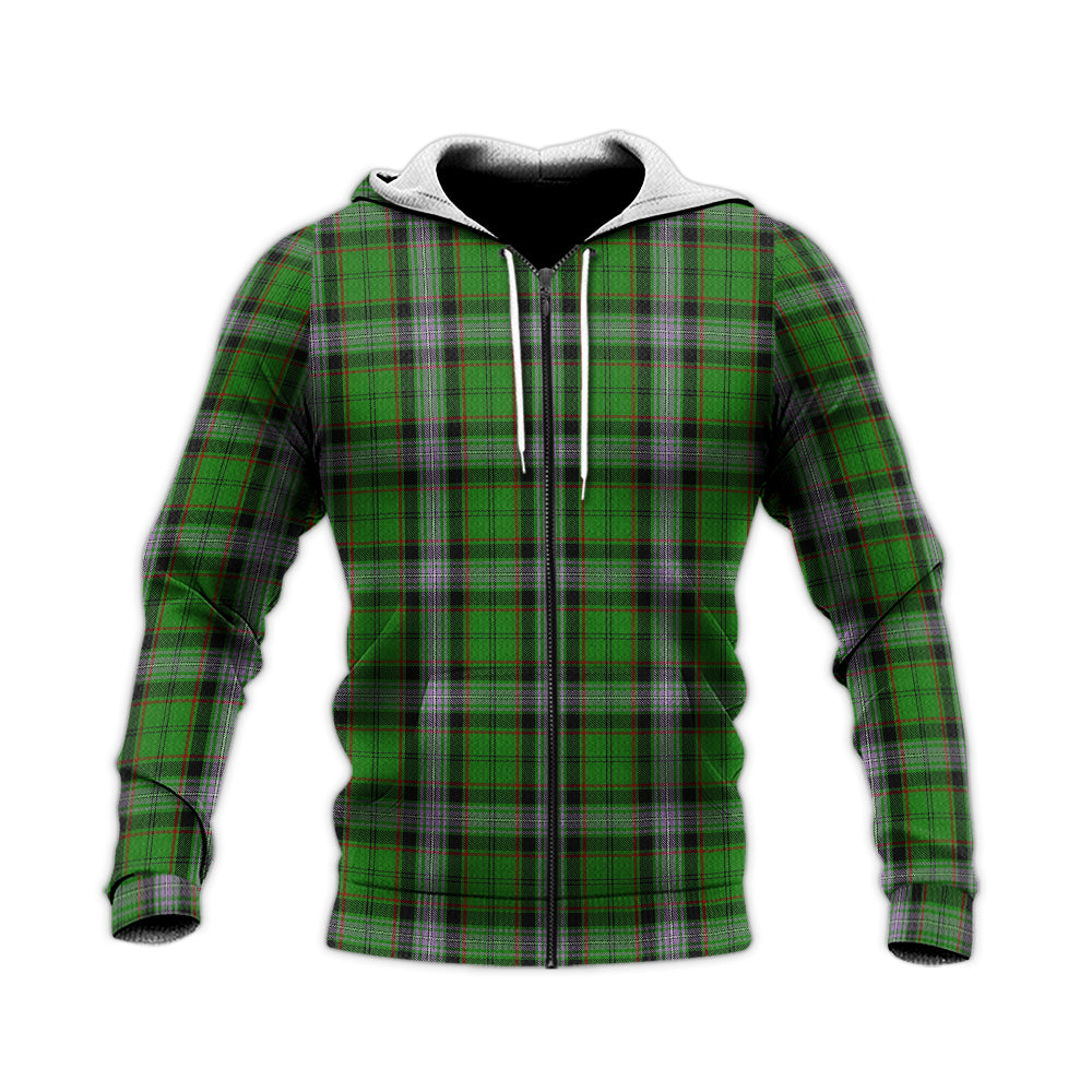 Moss Tartan Knitted Hoodie - Tartan Vibes Clothing