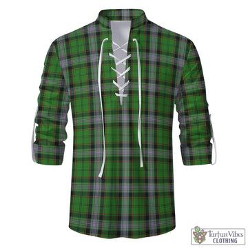 Moss Tartan Men's Scottish Traditional Jacobite Ghillie Kilt Shirt - Tartan Vibes Clothing
