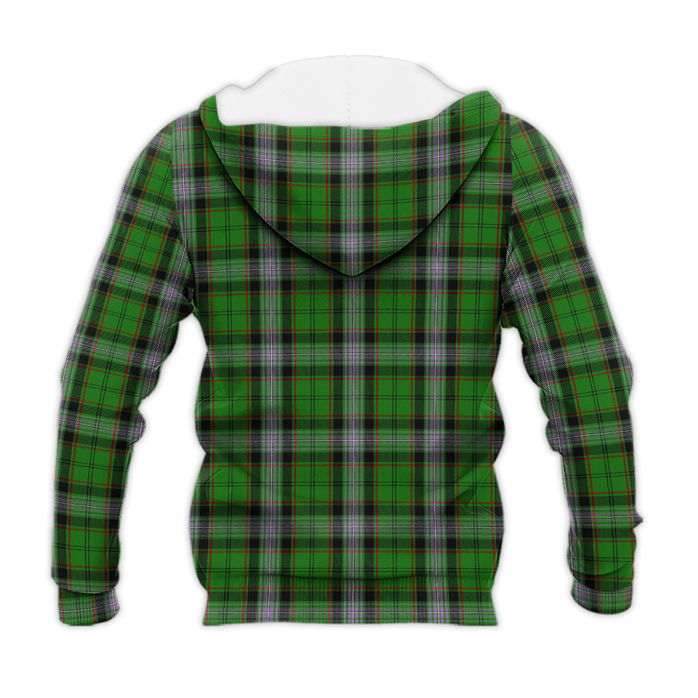 Moss Tartan Knitted Hoodie - Tartan Vibes Clothing