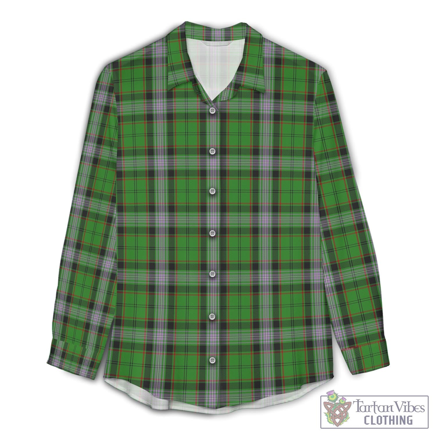 Moss Tartan Womens Casual Shirt