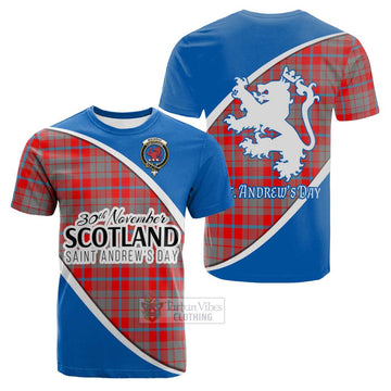 Moubray Family Crest Tartan Cotton T-shirt Celebrate Saint Andrew's Day in Style Kid's Shirt - Tartan Vibes Clothing