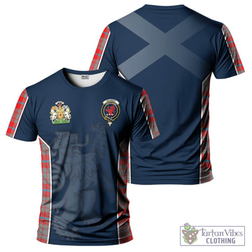 Moubray Tartan T-Shirt with Family Crest and Lion Rampant Vibes Sport Style Kid's Shirt - Tartan Vibes Clothing