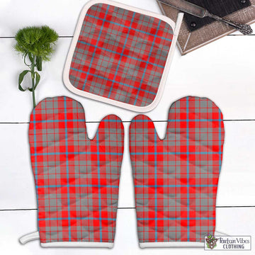 Moubray Tartan Combo Oven Mitt & Pot-Holder White - Tartan Vibes Clothing