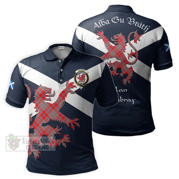 Moubray Tartan Lion Rampant Polo Shirt Proudly Display Your Heritage with Alba Gu Brath and Clan Name Kid - Tartan Vibes Clothing