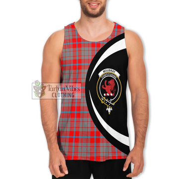 Moubray Tartan Men's Tank Top with Family Crest Circle Style Men - Tartan Vibes Clothing