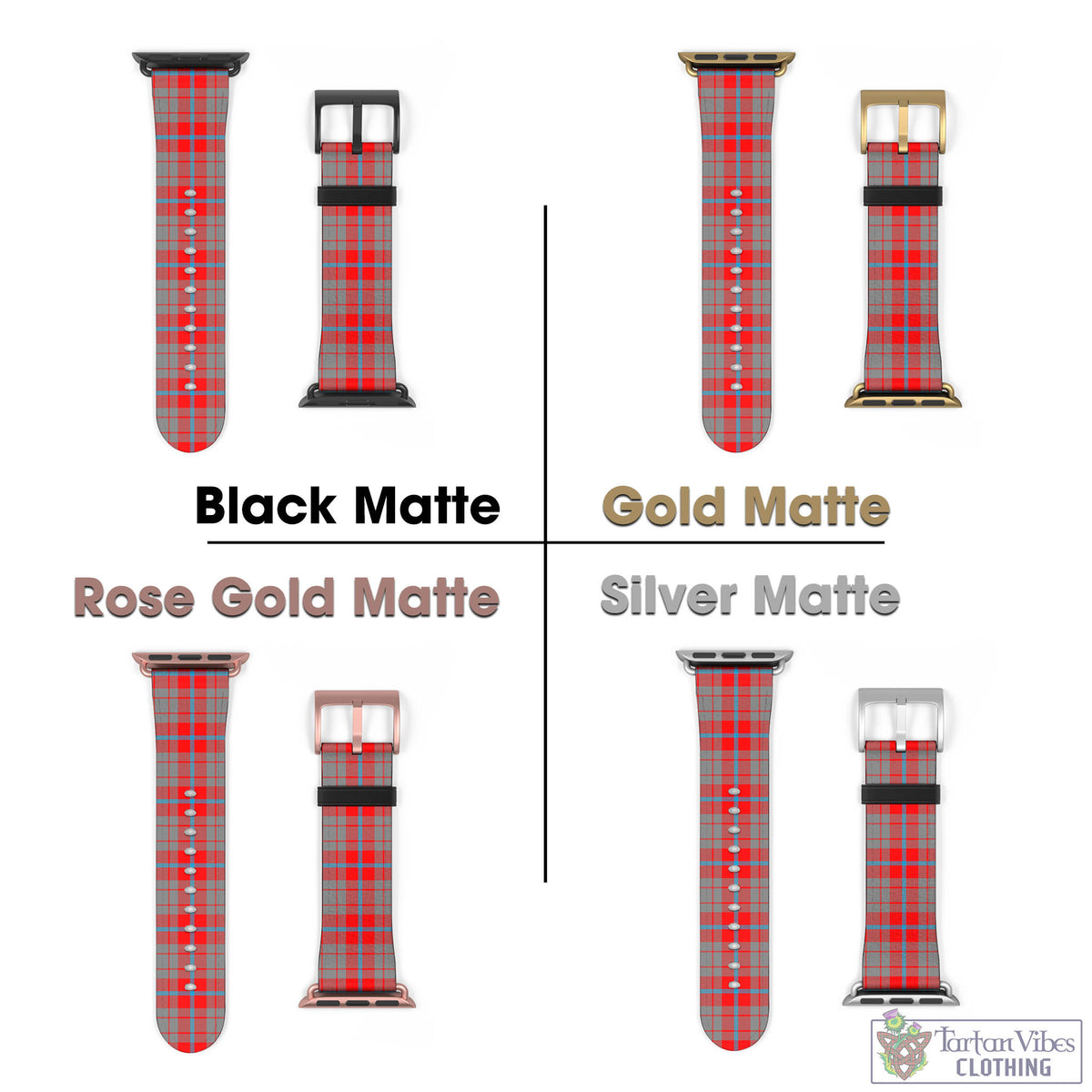 Moubray Tartan Watch Band 42 - 45 mm - Tartan Vibes Clothing