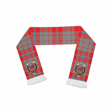 Moubray Tartan Ruffneck Scarf with Family Crest One Size 67.7*6.7 inches - Tartan Vibes Clothing