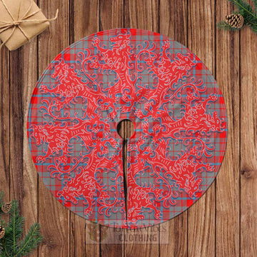 Moubray Tartan Christmas Tree Skirt Lion Rampant Style Casual Tree Skirts - Tartan Vibes Clothing