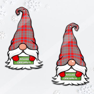 Moubray Gnome Christmas Ornament with His Tartan Christmas Hat