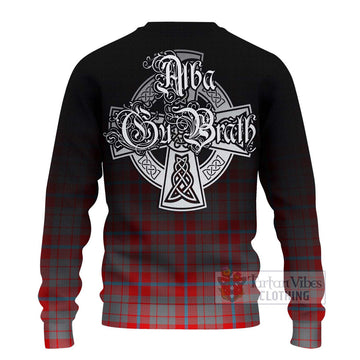 Moubray Tartan Ugly Sweater Featuring Alba Gu Brath Family Crest Celtic Inspired