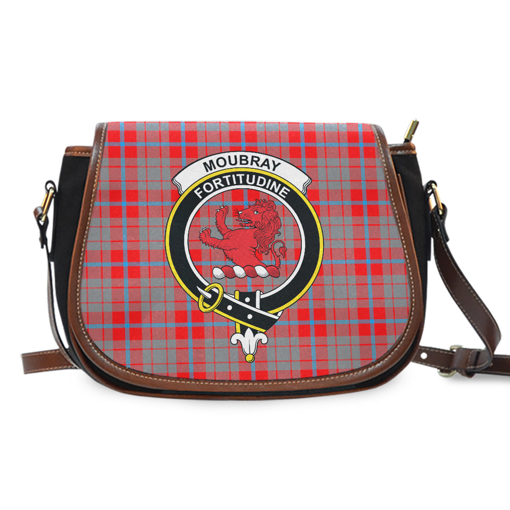 Moubray Tartan Saddle Bag with Family Crest - Tartan Vibes Clothing