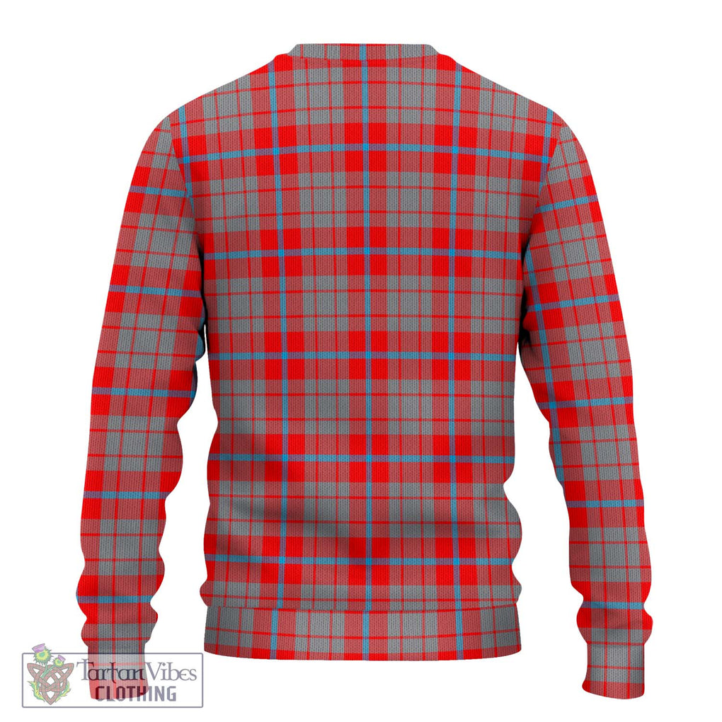 Moubray Tartan Knitted Sweater with Family Crest DNA In Me Style - Tartanvibesclothing Shop