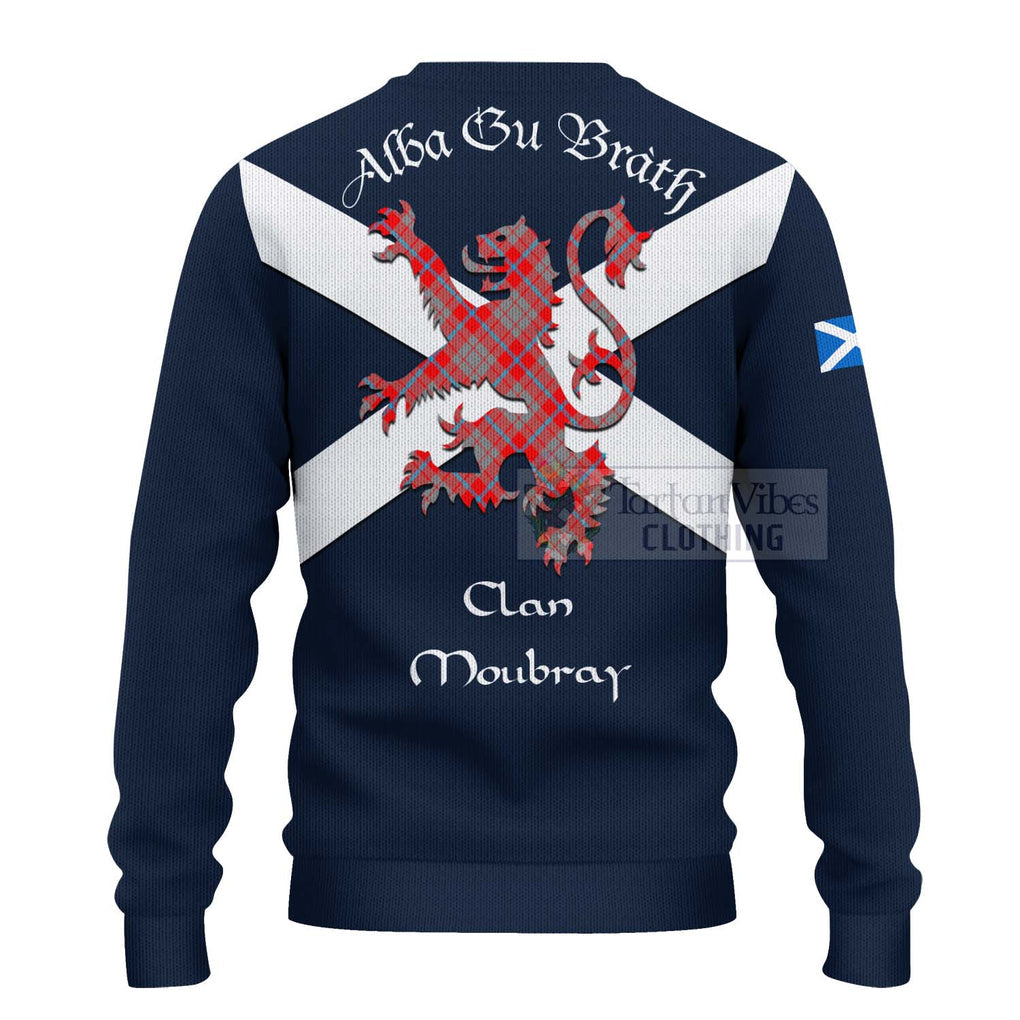 Tartan Vibes Clothing Moubray Tartan Lion Rampant Knitted Sweater – Proudly Display Your Heritage with Alba Gu Brath and Clan Name