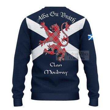 Moubray Tartan Lion Rampant Ugly Sweater Proudly Display Your Heritage with Alba Gu Brath and Clan Name