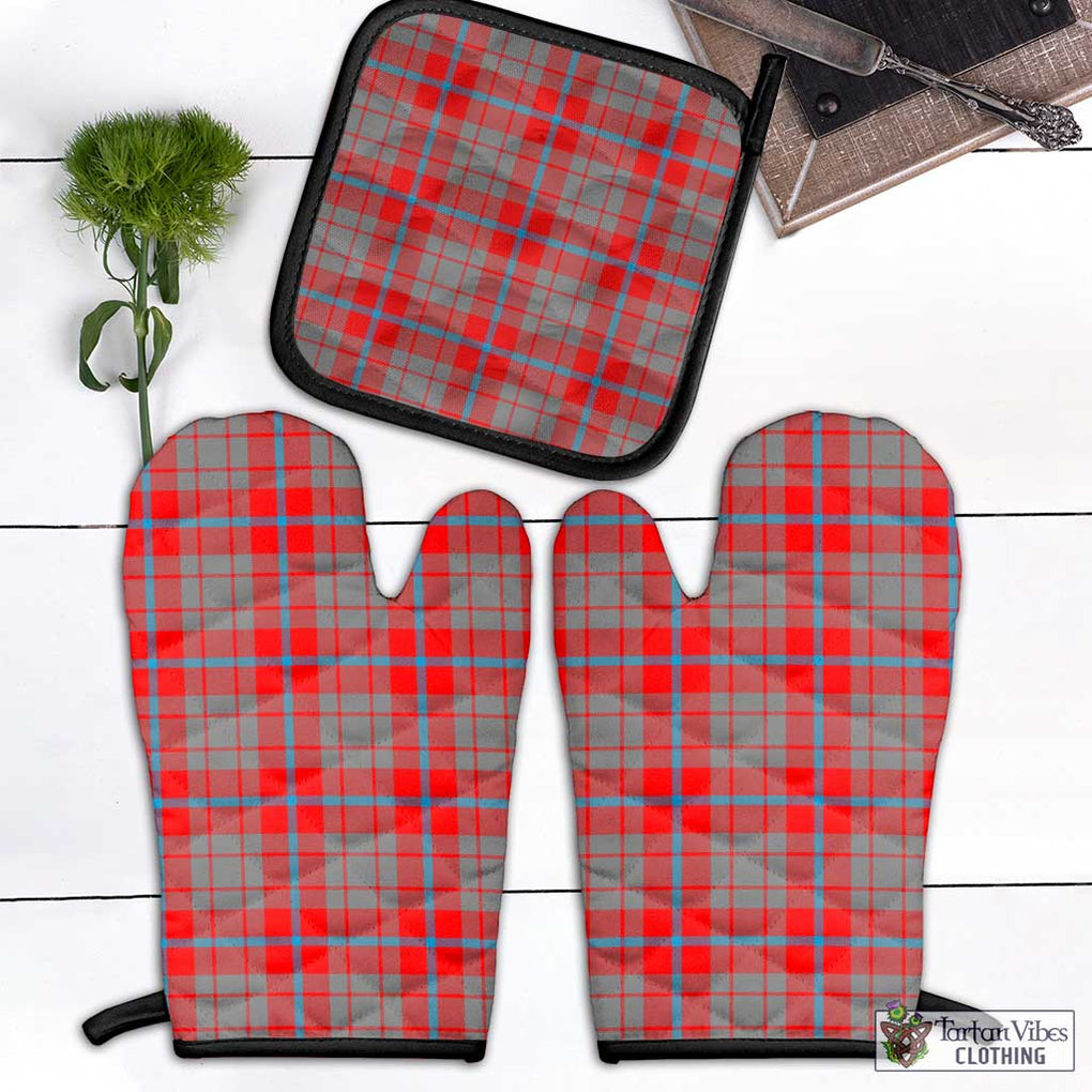 Moubray Tartan Combo Oven Mitt & Pot-Holder Black - Tartan Vibes Clothing