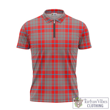 Moubray Tartan Zipper Polo Shirt - Tartan Vibes Clothing