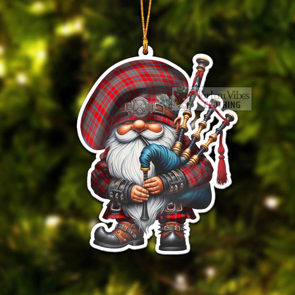 Tartan Vibes Clothing Moubray Tartan Badpiper Gnome Christmas Ornament