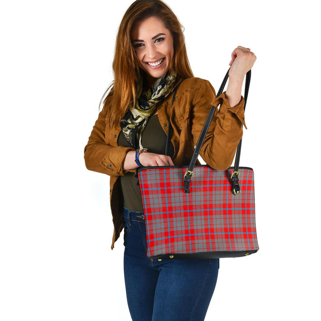 Moubray Tartan Leather Tote Bag - Tartan Vibes Clothing