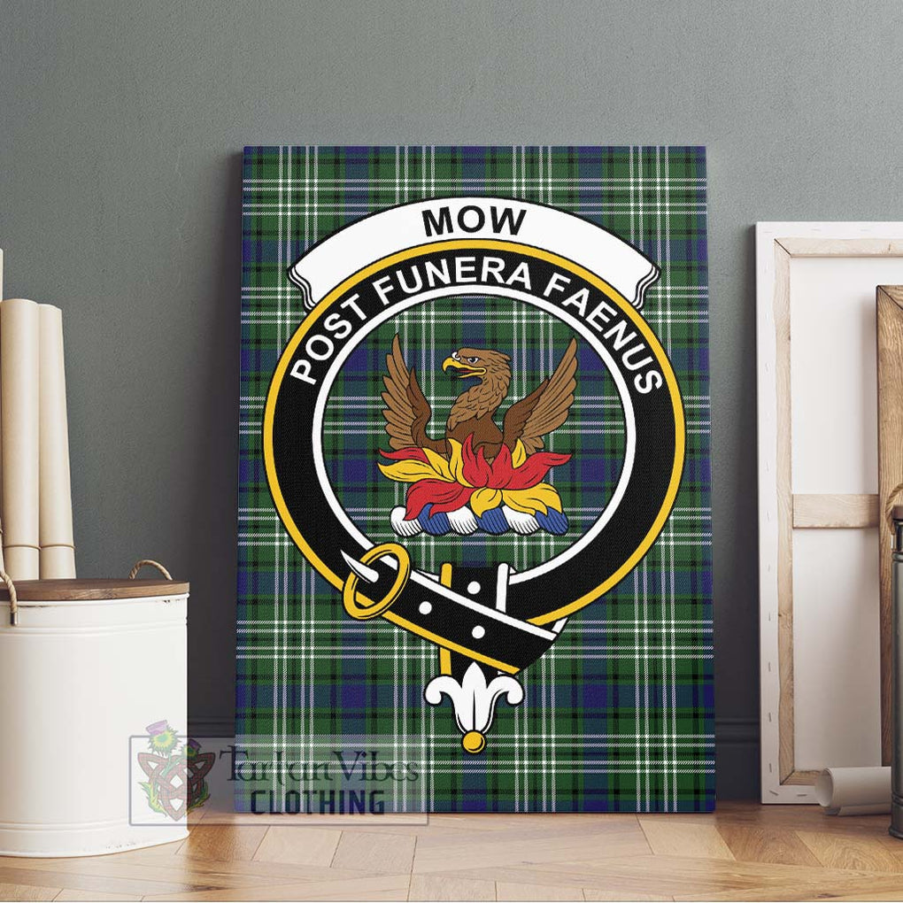 Mow Tartan Canvas Print Wall Art with Family Crest Without Frame - Tartan Vibes Clothing