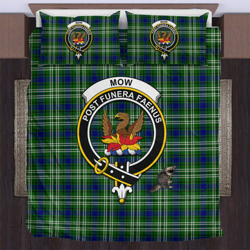 Mow Tartan Bedding Set with Family Crest UK Bedding Set - Tartan Vibes Clothing