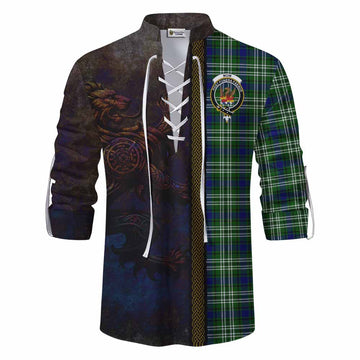 Mow Tartan Family Crest Ghillie Kilt Shirt Alba Gu Brath Be Brave Lion Ancient Style Men - Tartan Vibes Clothing