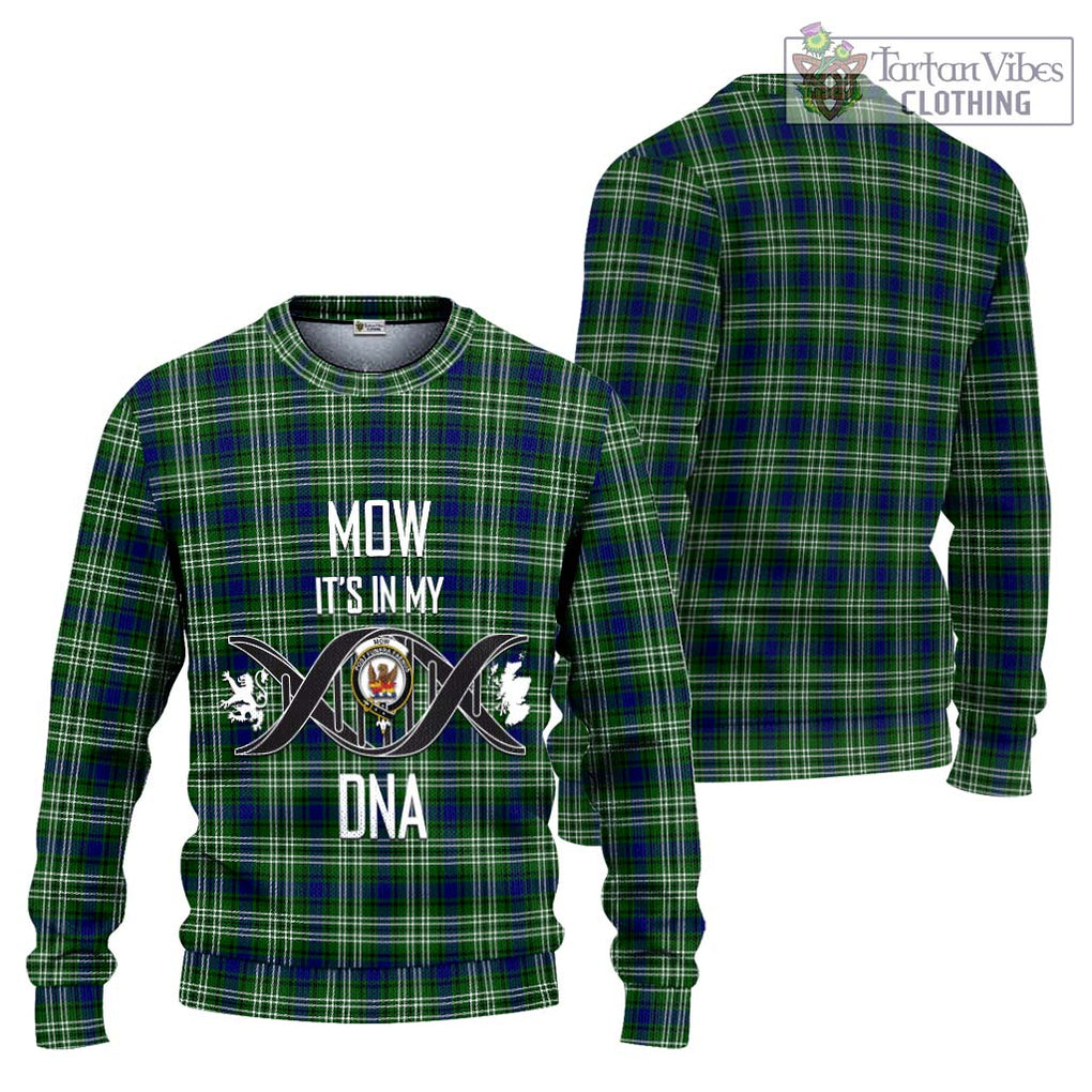 Mow Tartan Knitted Sweater with Family Crest DNA In Me Style Unisex - Tartanvibesclothing Shop