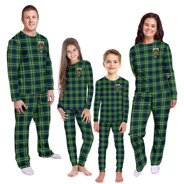 Mow Tartan Pajamas Family Set with Family Crest