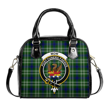 Mow Tartan Shoulder Handbags with Family Crest One Size 9*21*24 cm (3.54*8.27*9.45 inches) - Tartan Vibes Clothing