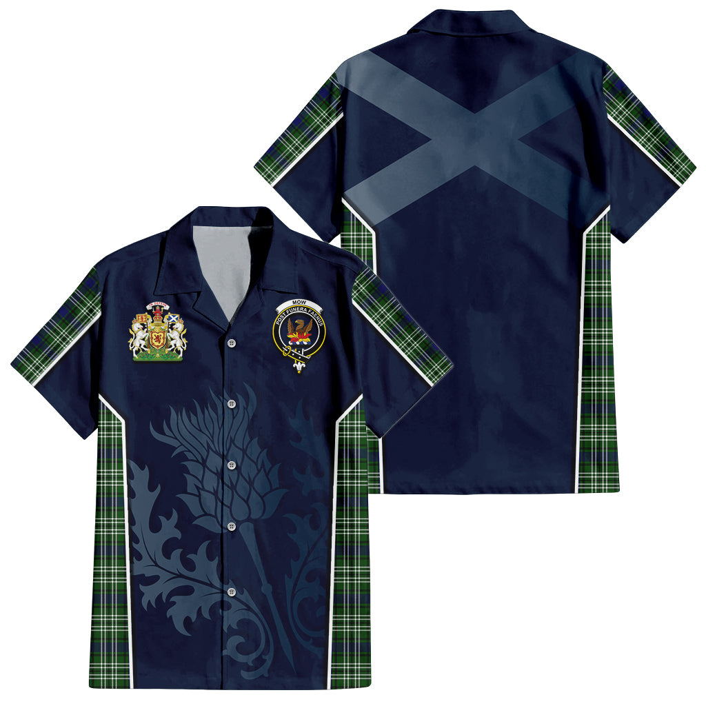 Mow Tartan Hawaiian Shirt with Family Crest and Scottish Thistle Vibes Sport Style Kid - Tartan Vibes Clothing