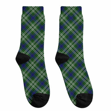 Mow Tartan Crew Socks Cross Style Crew Socks - Tartan Vibes Clothing