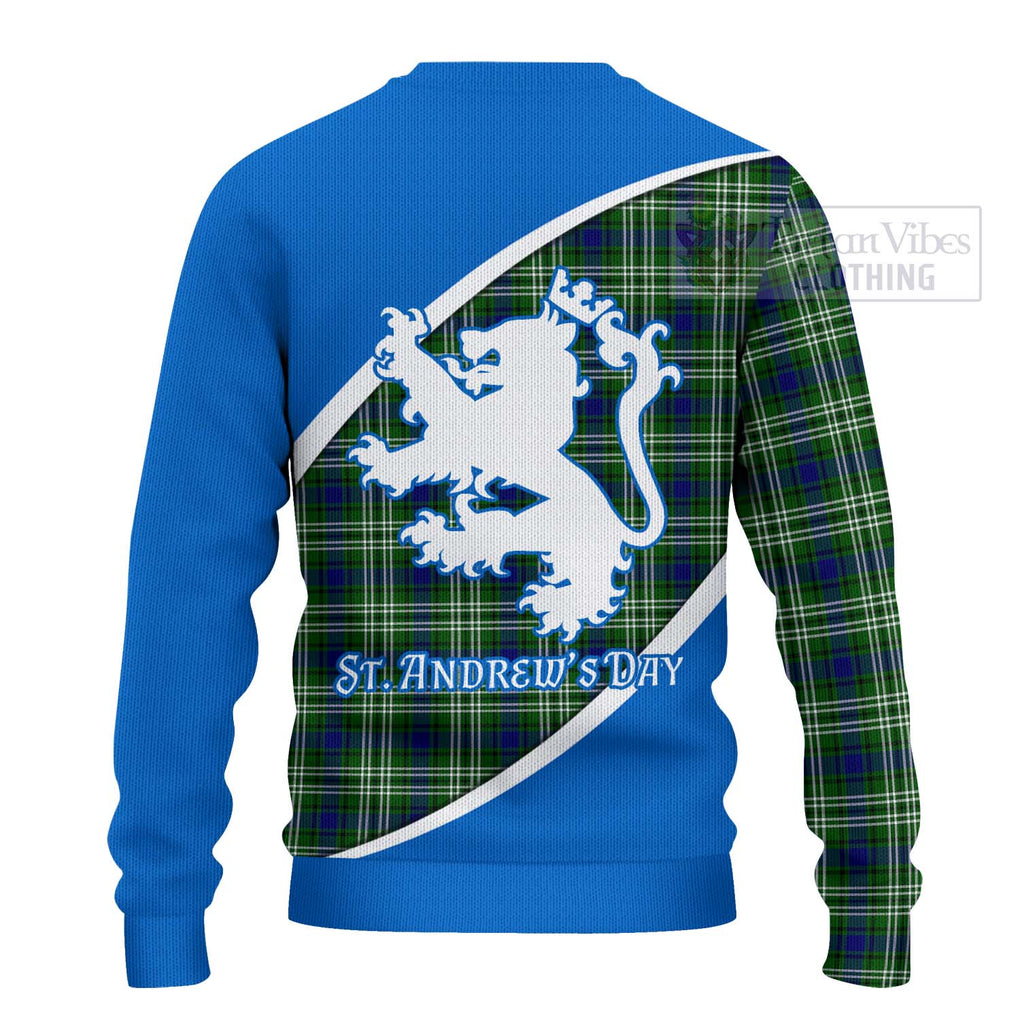 Tartan Vibes Clothing Mow Family Crest Tartan Knitted Sweater Celebrate Saint Andrew's Day in Style