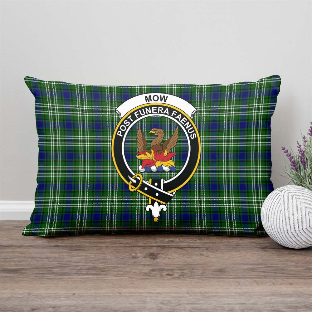 Mow Tartan Pillow Cover with Family Crest - Tartan Vibes Clothing