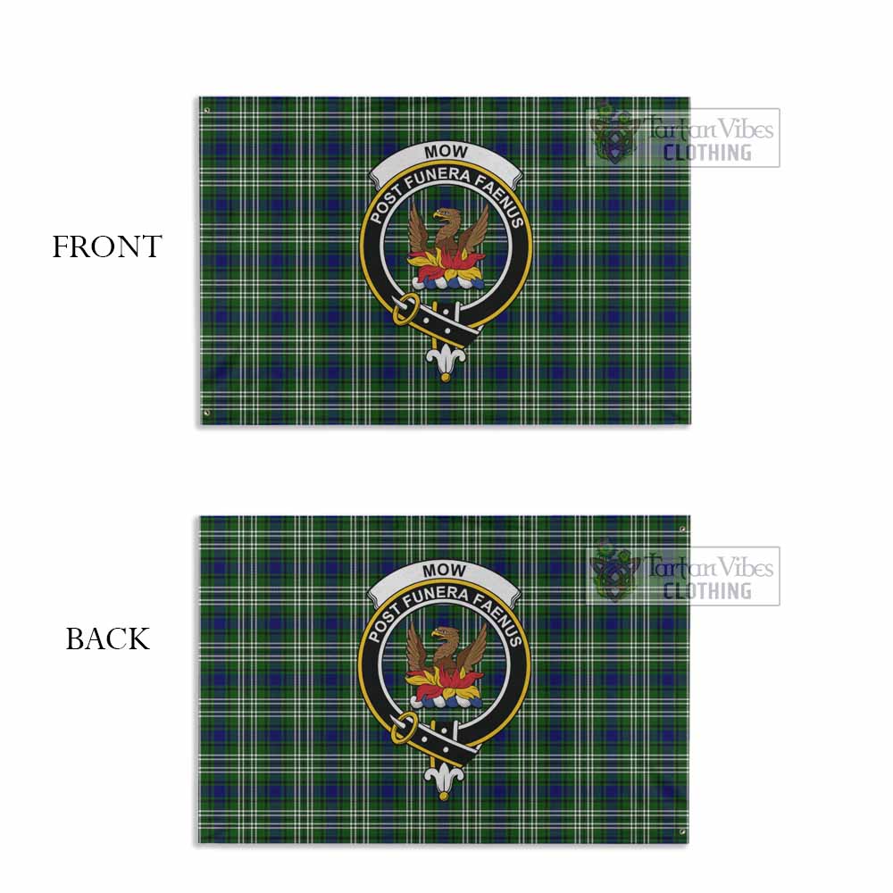 Mow Tartan House Flag with Family Crest - Tartan Vibes Clothing