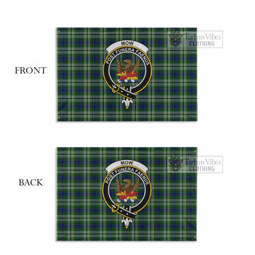 Mow Tartan House Flag with Family Crest - Tartan Vibes Clothing