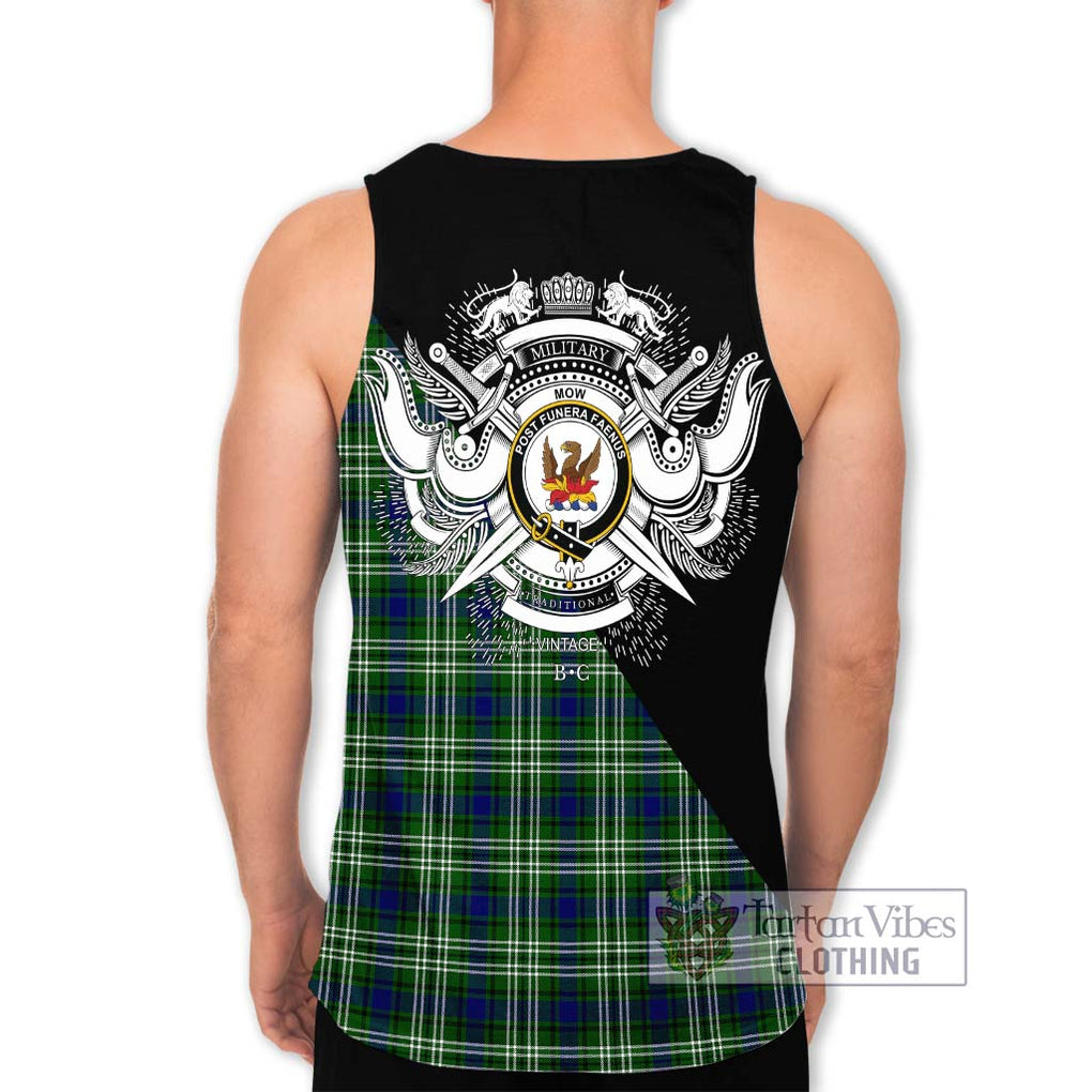 Mow Tartan Men's Tank Top with Family Crest and Military Logo Style - Tartan Vibes Clothing