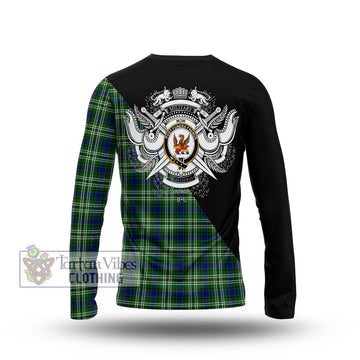 Mow Tartan Long Sleeve T-Shirt with Family Crest and Military Logo Style - Tartan Vibes Clothing
