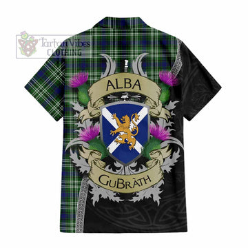 Mow Tartan Family Crest Hawaiian Shirt Lion Rampant Royal Thistle Shield Celtic Inspired - Tartan Vibes Clothing