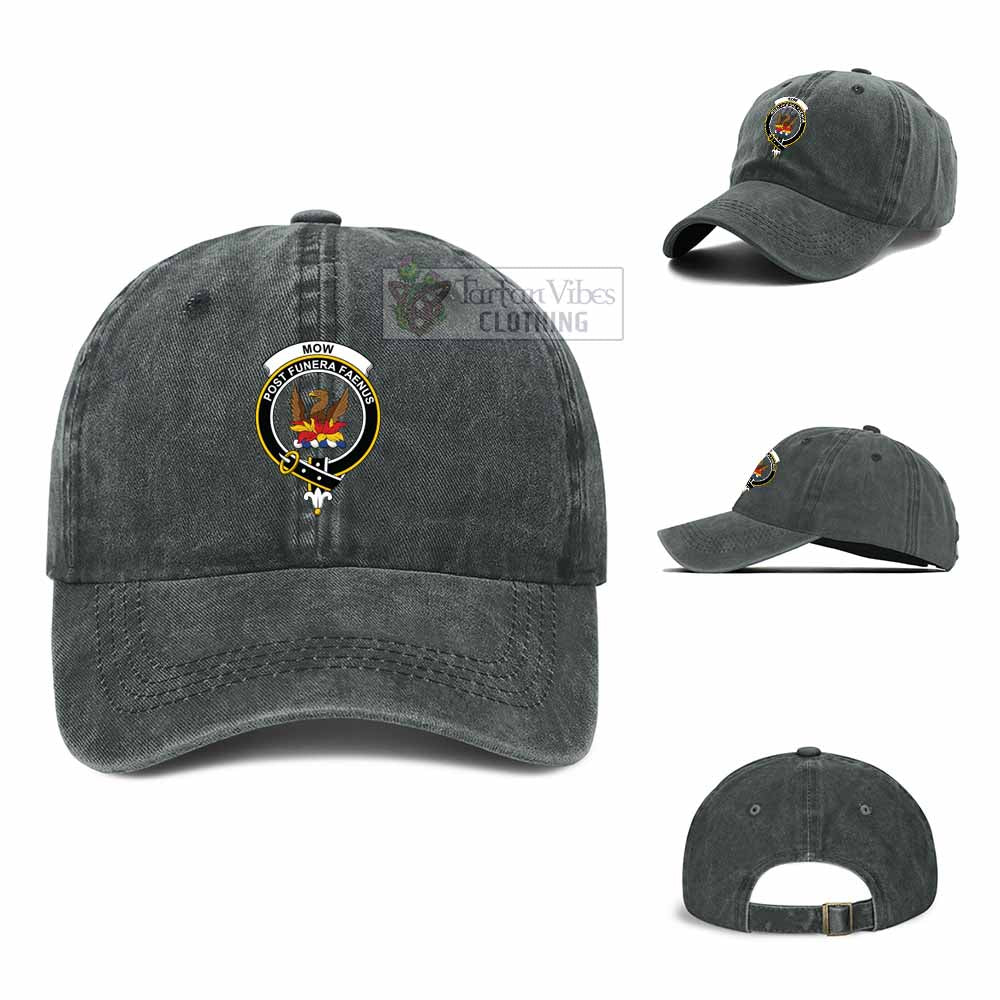 Mow Family Crest Denim Baseball Cap - 2D-tartanvibesclothing