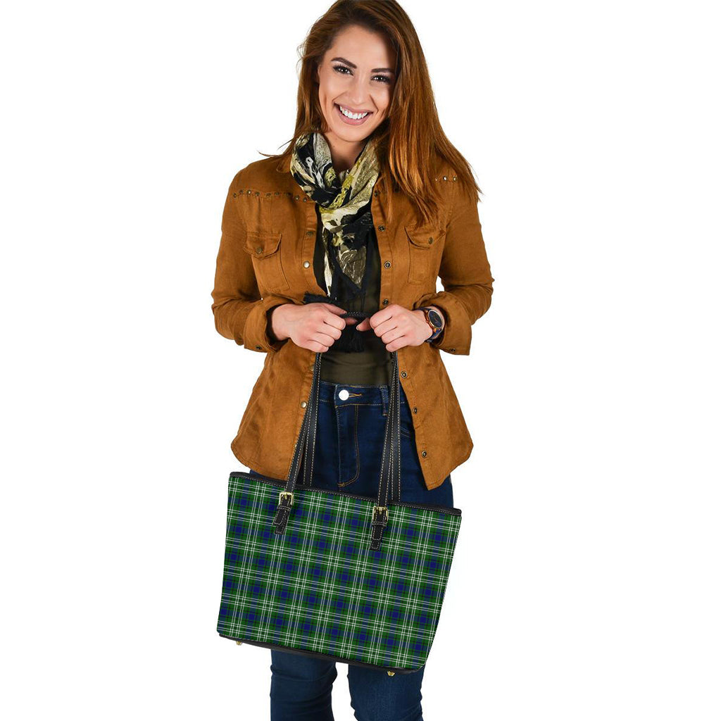 Mow Tartan Leather Tote Bag - Tartan Vibes Clothing
