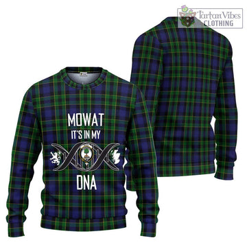 Mowat Tartan Ugly Sweater with Family Crest DNA In Me Style