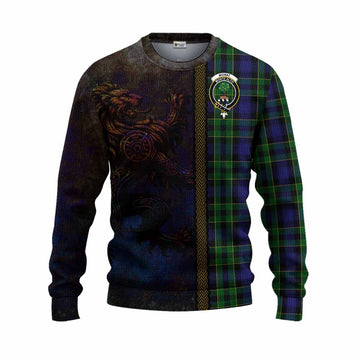Mowat Tartan Family Crest Knitted Sweater Alba Gu Brath Be Brave Lion Ancient Style Unisex - Tartan Vibes Clothing