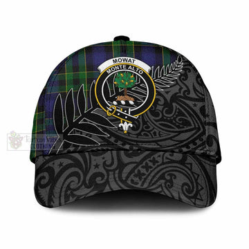 Mowat Tartan Classic Cap with New Zealand Silver Fern Half Style