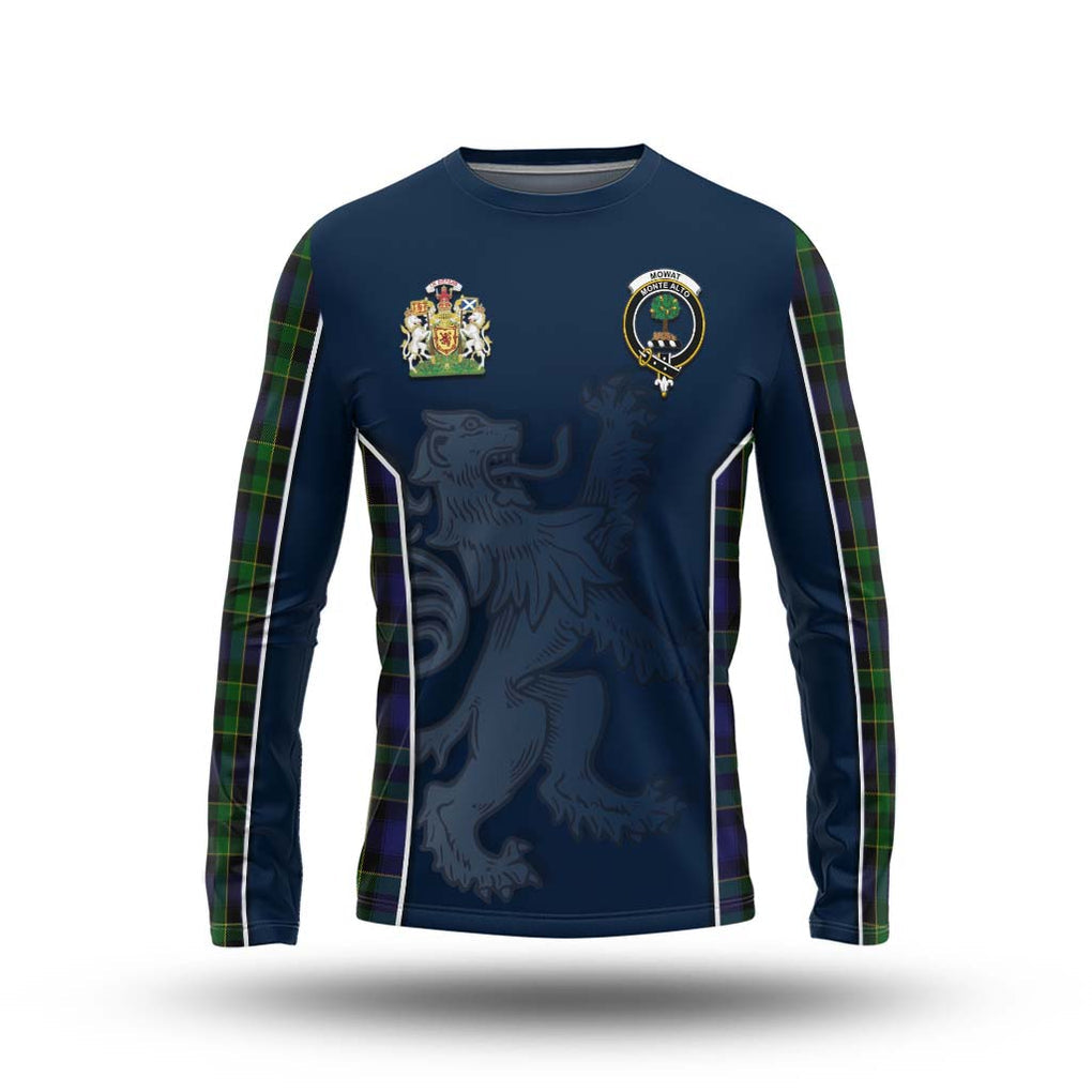 Mowat Tartan Long Sleeve T-Shirt with Family Crest and Lion Rampant Vibes Sport Style Unisex - Tartan Vibes Clothing