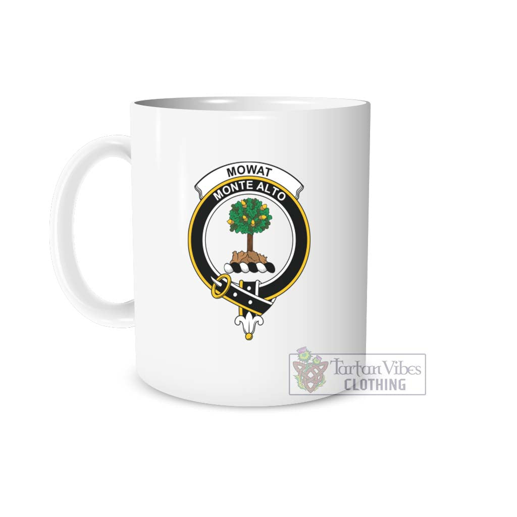 Mowat Family Crest Ceramic Mug One Size 11oz size - 2D-tartanvibesclothing