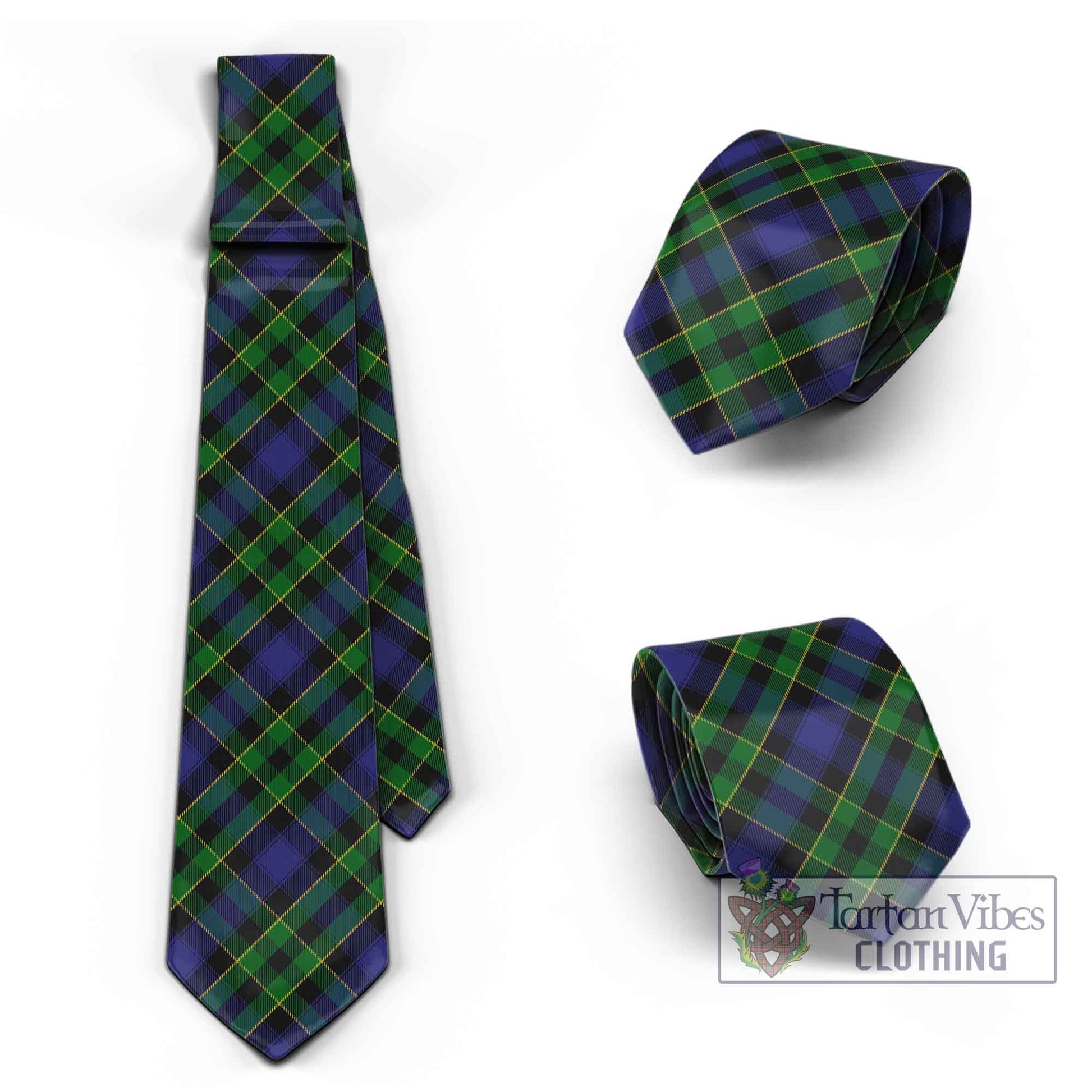 Tartan Vibes Clothing Mowat Tartan Classic Necktie Cross Style