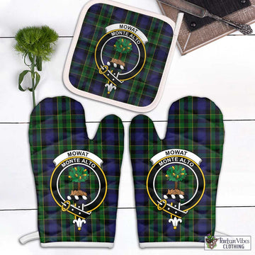 Mowat Tartan Combo Oven Mitt & Pot-Holder with Family Crest